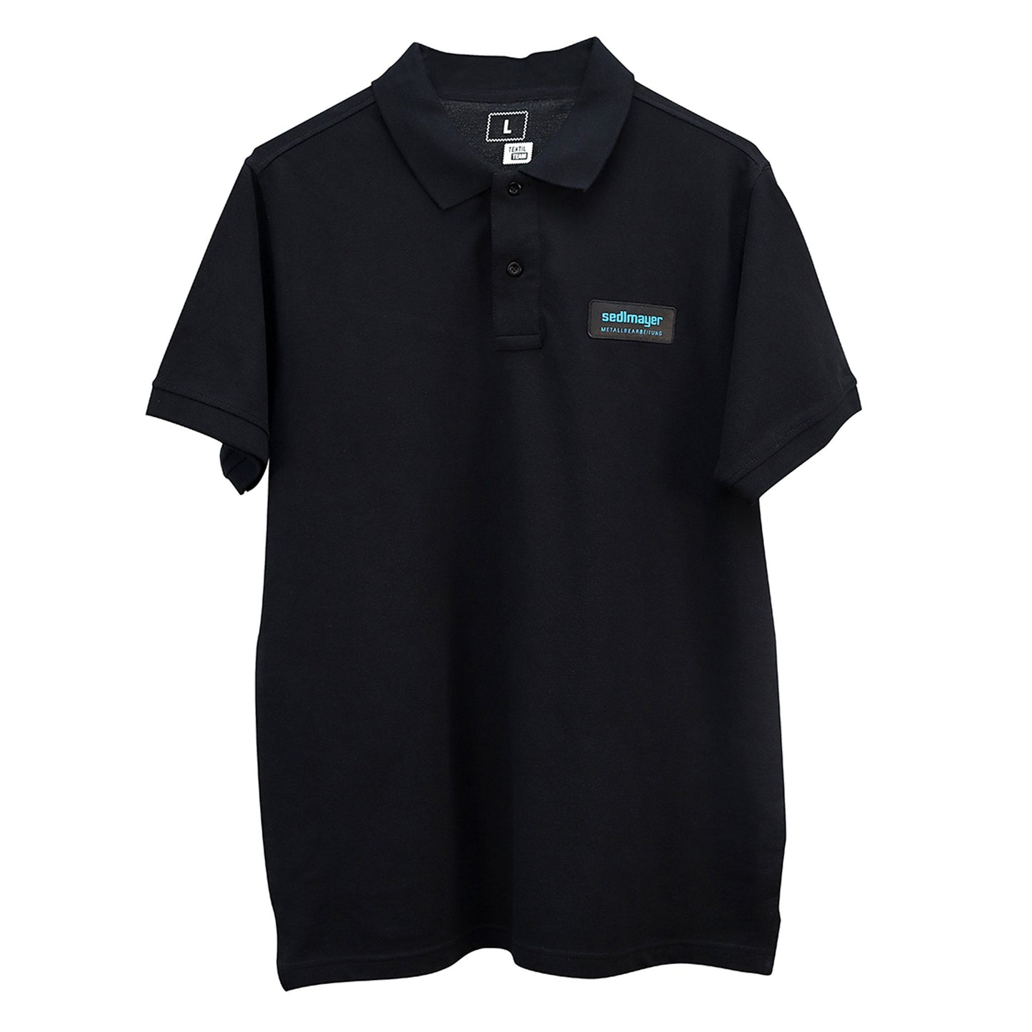 Poloshirt kurzarm Schwarz (SEDLMAYER) – mit Firmenlogo besticken & bedrucken
