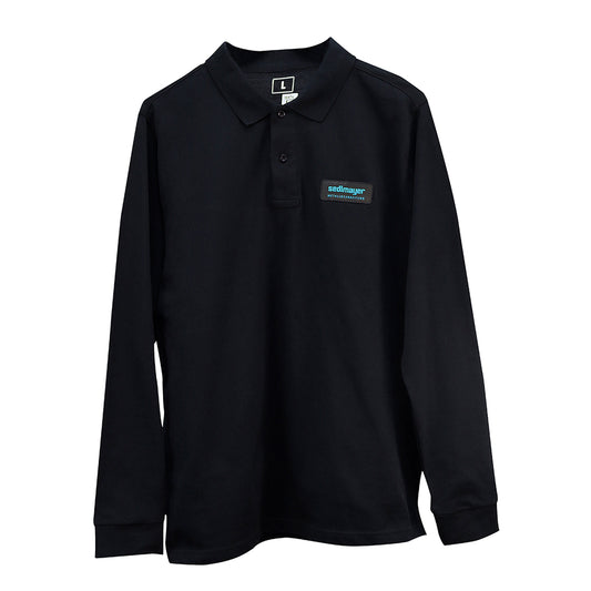 Poloshirt langarm Schwarz (SEDLMAYER)